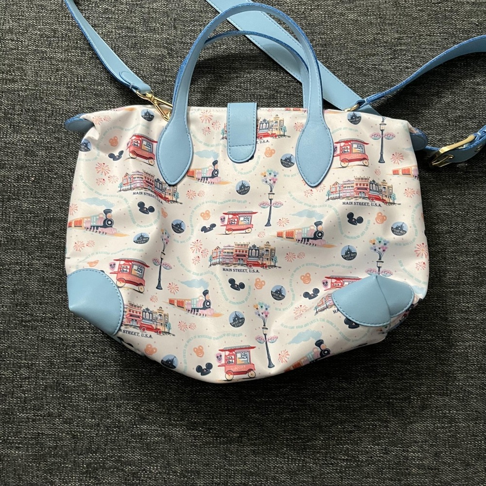 Disney Parks Stoney Clover Lane Satchel Bag Womens Medium Main Street Print - Picture 5 of 10